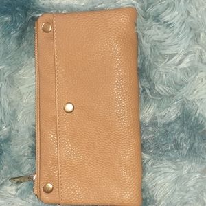 Wallet, Tan... Can be worn as a Crossbody Bag